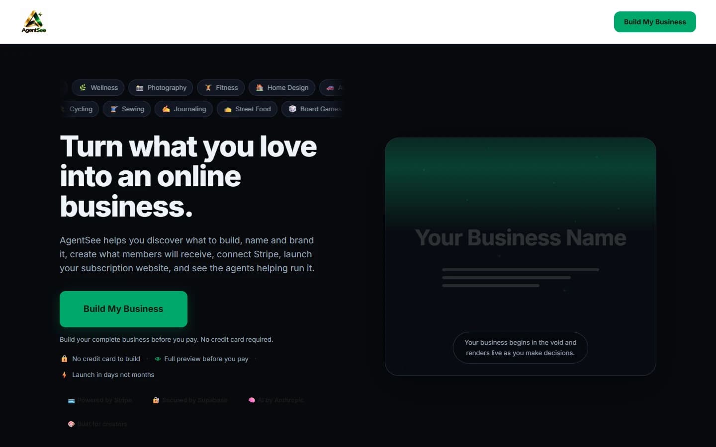 AgentSee Online, live at agentseeonline.ai