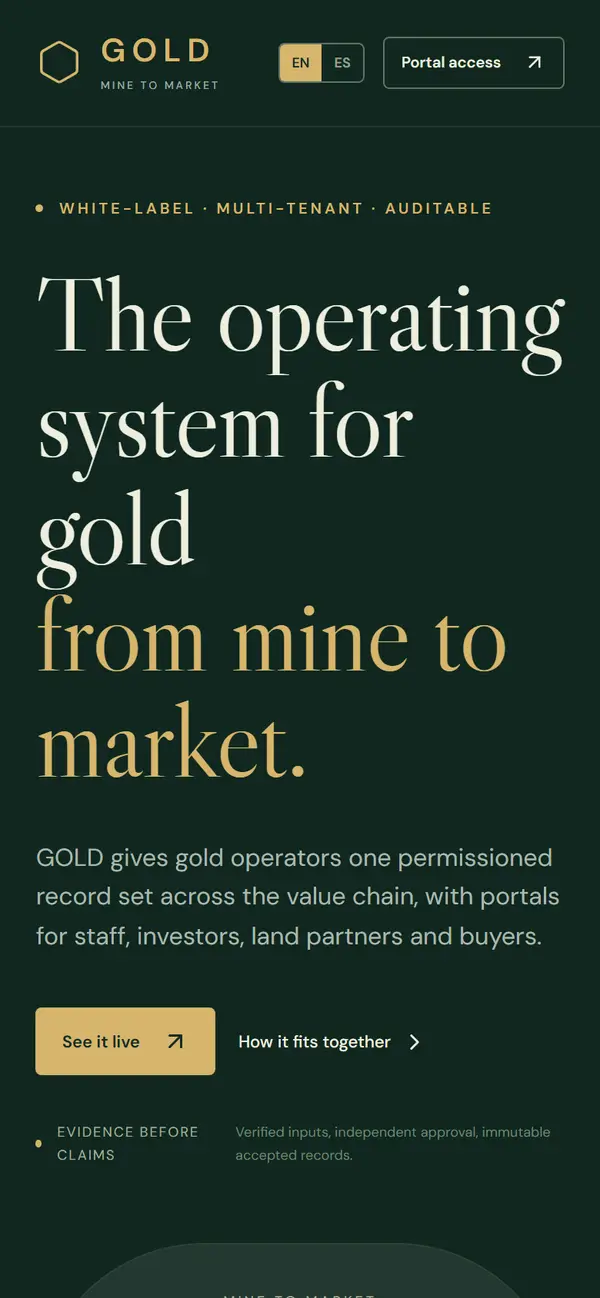 GOLD: GOLD on a phone.